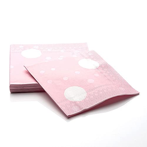 NIO Colop NIO Servietten Rose (165x165 mm-16 Stück), Papier, pink, 165x165mm von Colop