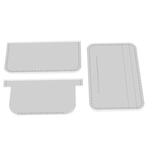 Acrylledervorlagen, multifunktionale klare Ledermuster-Vorlagen, benutzerfreundliche DIY-Stempelwerkzeuge für Münzholzkartenhalter, Umhängetaschen zum Schneiden von Stürmen herstellen Acrylledervorlagen, multifunktionale klare Ledermuster-Vorlagen, benutzerfreundliche DIY-Stempelwerkzeuge für Münzholzkartenhalter, Umhängetaschen zum Schneiden von Stürmen herstellen von NIOMICO
