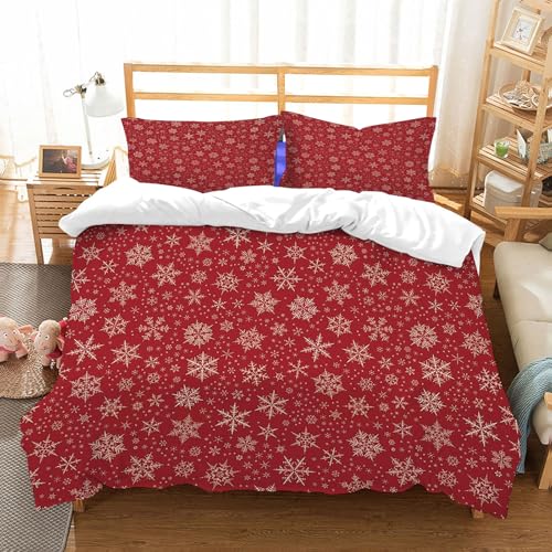 NIOYNJIS Bettwäsche Set 100% Baumwolle ist,Nahtlose Fliese mit Schneeflocken,und allem auch für Personen mit Hautsensibilisierung empfohlen 228x264cm NIOYNJIS Bettwäsche Set 100% Baumwolle ist,Nahtlose Fliese mit Schneeflocken,und allem auch für Personen mit Hautsensibilisierung empfohlen 228x264cm von NIOYNJIS