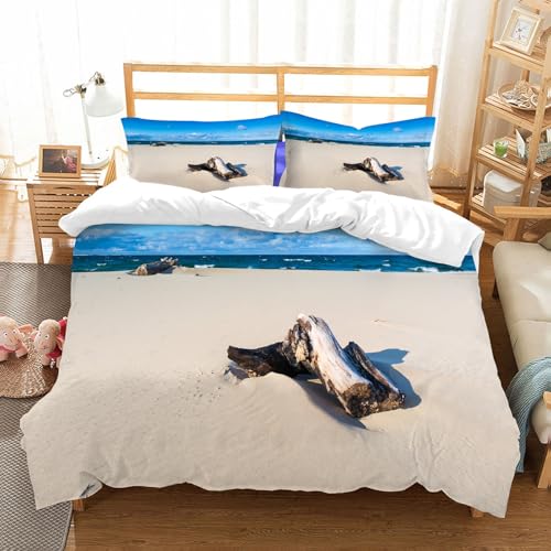 NIOYNJIS Bettwäsche Set 100% Baumwolle ist,Sandy Sea Shore Landschaft mit digitalen Treibholz Himmel, Bild,und allem auch für Personen mit Hautsensibilisierung empfohlen 228x264cm NIOYNJIS Bettwäsche Set 100% Baumwolle ist,Sandy Sea Shore Landschaft mit digitalen Treibholz Himmel, Bild,und allem auch für Personen mit Hautsensibilisierung empfohlen 228x264cm von NIOYNJIS