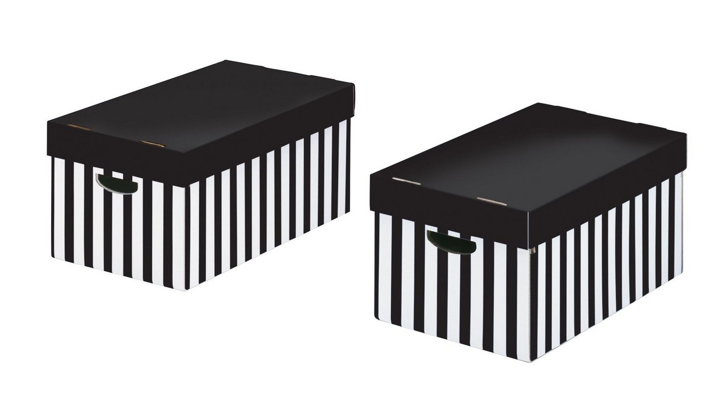 NIPS Aufbewahrungsbox STORE-BOX mit Deckel (2 St), B/H/T: 31 x 24,5 x 52 cm, Wellkarton, Karton, Pappe von NIPS