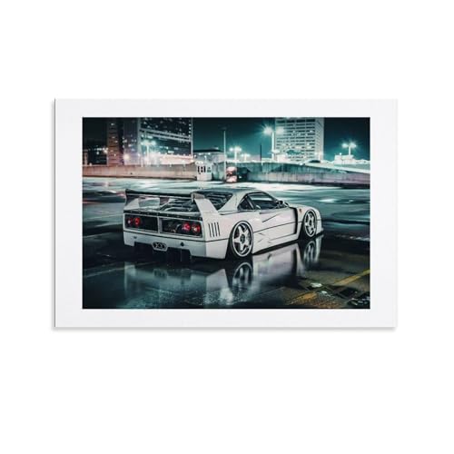 NIPSER Ferrari F40 Poster für Wandposter für Zimmer, ästhetische Raumdekoration, Teenagerzimmer-Dekor für Mädchen, Wanddekoration, 50 x 75 cm NIPSER Ferrari F40 Poster für Wandposter für Zimmer, ästhetische Raumdekoration, Teenagerzimmer-Dekor für Mädchen, Wanddekoration, 50 x 75 cm von NIPSER