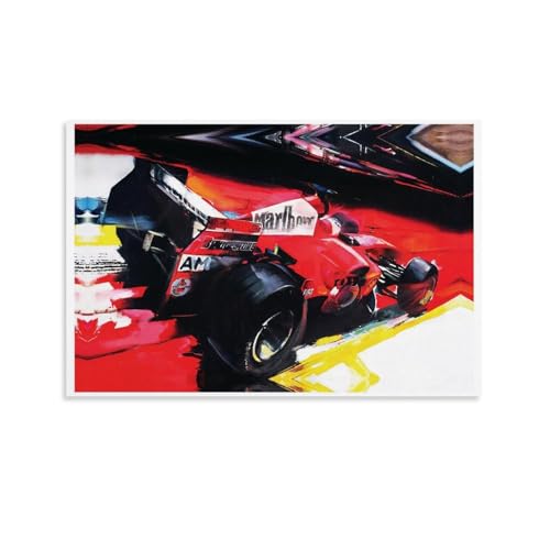 NIPSER Ferrari Formel 1 Poster für Wandposter für Zimmer, ästhetische Raumdekoration, Teenagerzimmer-Dekor für Mädchen, Wanddekoration, 30 x 45 cm von NIPSER