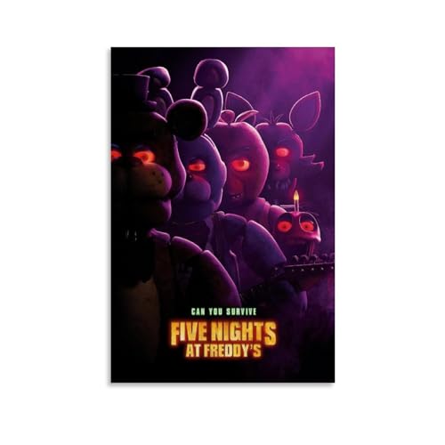NIPSER FNAF Wandkunst-Albumcover 2023, Filmposter, 6er-Set, Teenager-Raumdekoration, ästhetischer Film für Schlafzimmer, Dekoration, 50 x 75 cm NIPSER FNAF Wandkunst-Albumcover 2023, Filmposter, 6er-Set, Teenager-Raumdekoration, ästhetischer Film für Schlafzimmer, Dekoration, 50 x 75 cm von NIPSER