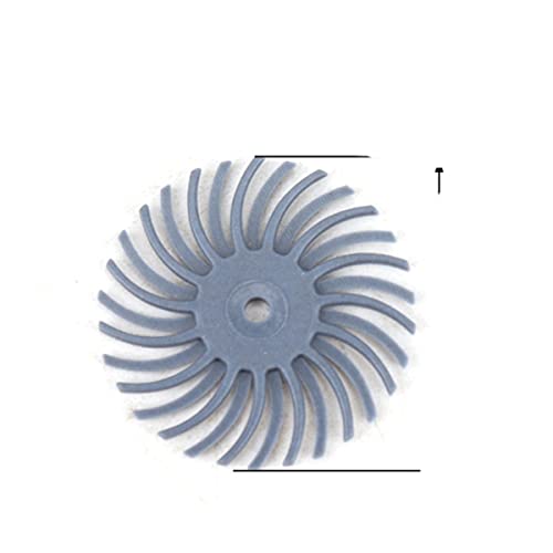 1 Zoll Radiale Borstenscheibe Kit Schleifbürste 3/2,35 mm Schaftdetail Polierscheibe Für Rotary Tool Gemischte Grobscheibe Anzug-Grau Blau,50Stk von NIQIU