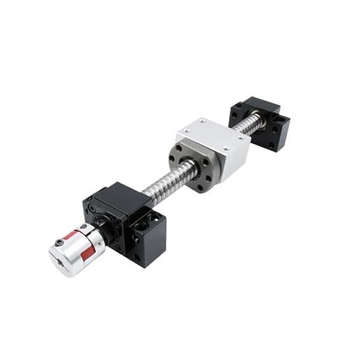 Kreuzschrauben Hochpräzise Doppelmutter-Kugelumlaufspindel SFU1610 C7 mit Einzelkugelmutter BK/BF12 und 7001-Lager – 850 mm Länge for CNC-Maschinen(600mm) von NIRNHYRUR