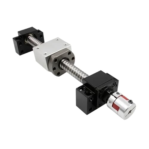 Kreuzschrauben Hochpräziser Doppelmutter-Kugelumlaufspindelsatz SFU1605 mit BK12/BF12-Unterstützung, Mutterhalter und Kupplung for CNC-Maschinen(600) von NIRNHYRUR