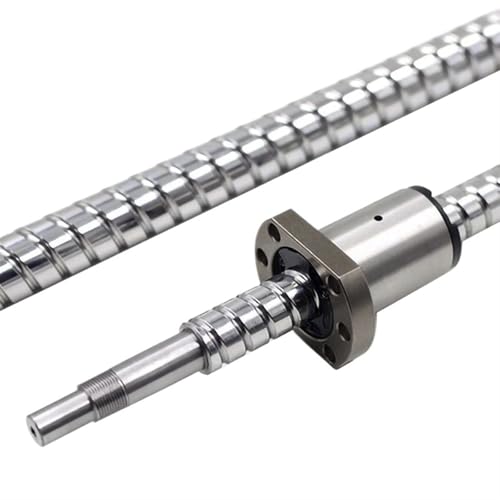 Kreuzschrauben Präzisions-C5-Doppelmutter-Kugelumlaufspindelsatz SFU1210-500 mm mit Kugelmutter, BK/BF-Halterung, Kupplung und Mutternsitz for CNC-Maschinen(600mm) von NIRNHYRUR