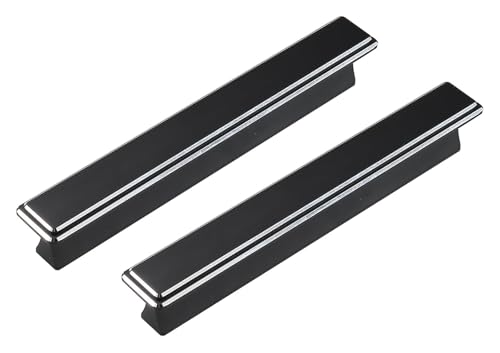 NIRNHYRUR Goldgriffe 2 Stück Kleiderschrank-Türgriffe aus massivem Material, Möbelgriffe aus Aluminium, for Küchenschränke(Length 300mm) von NIRNHYRUR