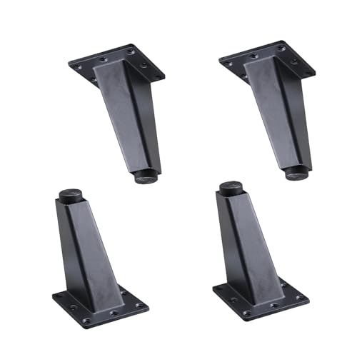 NIRNHYRUR Möbelbeine 4Pcs Verstellbare Möbel Beine Aluminium Legierung Geneigt Unterstützung LegsAdjustable Bein Tisch Bein von NIRNHYRUR