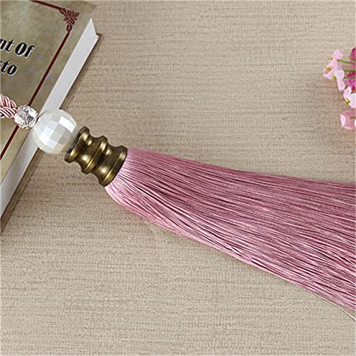 Raffhalter für Vorhänge 2 Stück/Lot Vorhang Quaste Fransen Raffhalter Hängeseile, Zurrgurt Vorhang Zubehör, Rosa Vorhang Dekoration, Grau(Green) von NIRNHYRUR