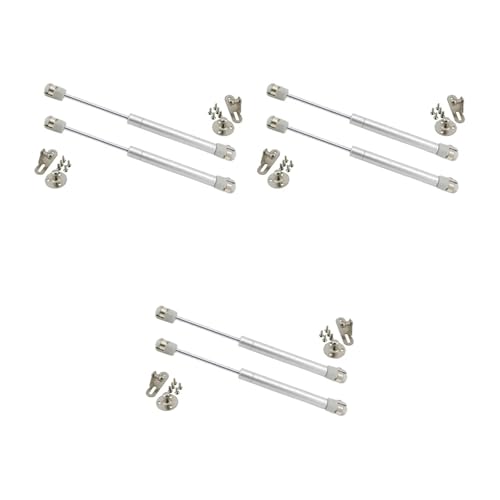 Scharniere, 6 Stück 80 N/100 N/120 N Möbelscharniere bleiben sanft geschlossen und geöffnet, 2 Stück hydraulische Möbeltürheber-Unterstützung, geräuschlos for Küchenschränke (6 Stück, 80 N) von NIRNHYRUR