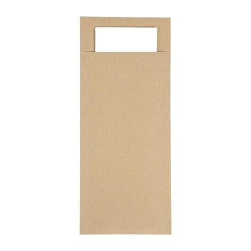 Europochette Bestecktasche mit weißer Serviette, Burgunderrot, 500 Stück von NISBETS
