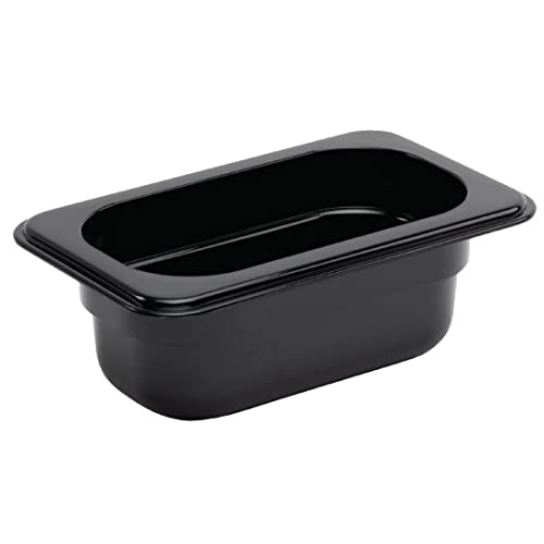 Vogue U472 Black Polycarbonate GN - 44205 65mm, 176(L)x108(W)x65(D)mm von NISBETS
