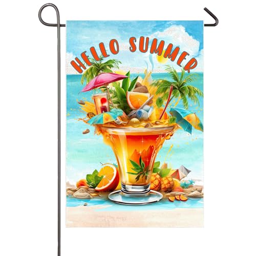 Hello Summer Gartenflagge GF260 von NISEVAN