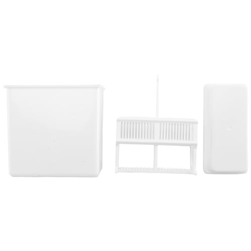 NISHZHU 2 In 1 Weißen 24 Stück Objektträger Staining Rack Dish Set von NISHZHU