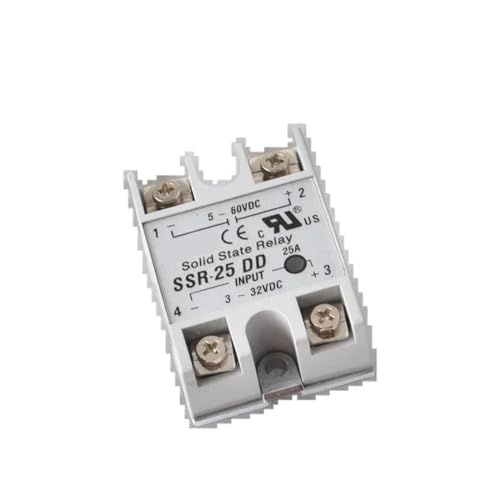NISZA 1PCS FOTEK SSR-25DD Hersteller 25A Relais, Eingang 3-32VDC, Ausgang 5-60VDC von NISZA