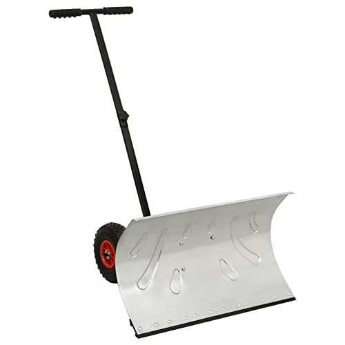 NITCA Schneeschaufel mit Rädern Schneeräumer Anti-Rutsch-Räder Schneeschieber Metall Lenker in 5 Winkeln verstellbar Schneeräumgeräte Metallkante Schneeschaufel NITCA Schneeschaufel mit Rädern Schneeräumer Anti-Rutsch-Räder Schneeschieber Metall Lenker in 5 Winkeln verstellbar Schneeräumgeräte Metallkante Schneeschaufel von NITCA