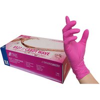 NITRAS MEDICAL unisex Einmalhandschuhe CANDY WAVE pink Größe M, 100 St. von NITRAS MEDICAL