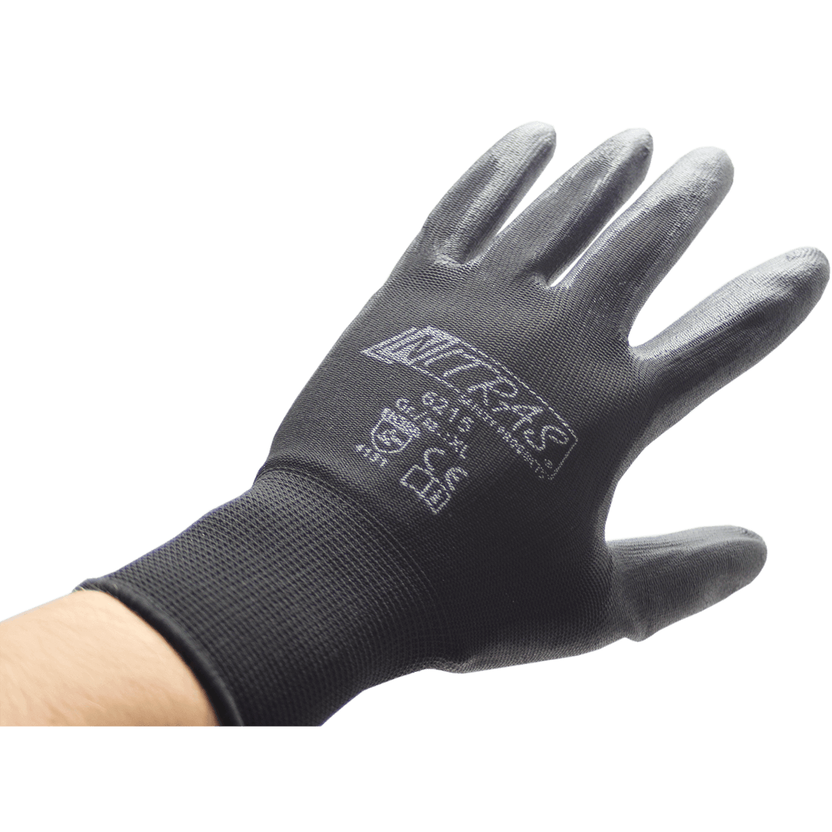 NITRAS Nylon-Arbeitshandschuhe PU-beschichtet 6215 von NITRAS - AS Arbeitsschutz GmbH