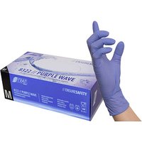 NITRAS MEDICAL unisex Einmalhandschuhe PURPLE WAVE lila Größe M, 100 St. von NITRAS MEDICAL