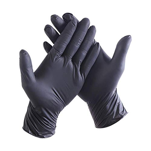Schwarze Nitril Handschuhe Nitras"Black Wave" 100 Stück Größe L von NITRAS Medical