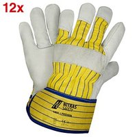 NITRAS SAFETY unisex Rindvolllederhandschuhe 1403C Poseidon grau Größe 10, 12 Paar NITRAS SAFETY unisex Rindvolllederhandschuhe 1403C Poseidon grau Größe 10, 12 Paar von NITRAS SAFETY