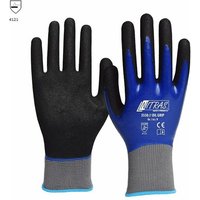 1 Paar Nylonhandschuhe Nitras Oil Grip 3550 Größe 9 von NITRAS