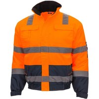 Motion tex viz Warnschutz- Pilotjacke orange/blau Mod. 7142 Gr. s - Nitras von NITRAS