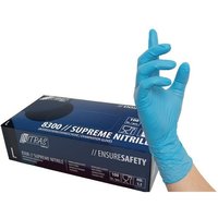 Einweghandschuhe SUPREME NITRILE Größe XL blau Nitril EN 374 PSA-Kategorie III von NITRAS