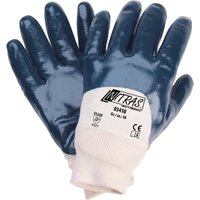 Nitras - Nitril Handschuh fulda blau 03410 mit strickbund teilbesch., Gr. 11 von NITRAS