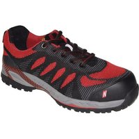 Nitras - Sicherheitsschuh pro step Größe 44 w. 11 schwarz/rot S1P src en iso 20345, en 61340-4-3 Textil von NITRAS