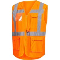 Warnweste 7118 Größe m neonorange en iso 13688/EN iso 20471/EN 1149 von NITRAS