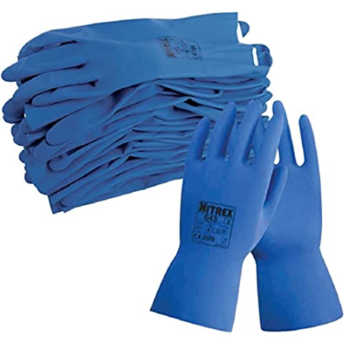 NITREX Unigloves 645 Latexhandschuhe, beflockt, chemikalienbeständig, Blau NITREX Unigloves 645 Latexhandschuhe, beflockt, chemikalienbeständig, Blau von NITREX