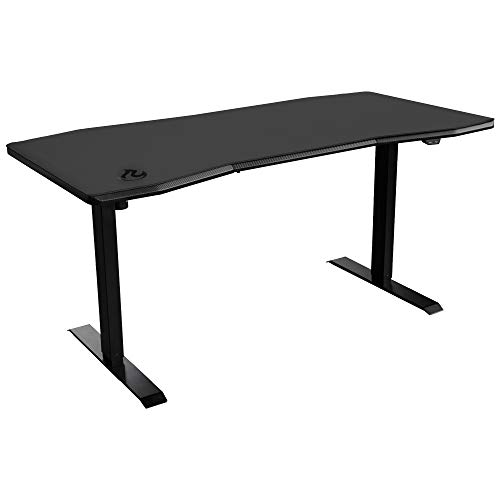 NITRO CONCEPTS D16E Gaming Tisch - Schreibtisch Computertisch 1600x800mm elektrisch höhenverstellbar Carbon Black (Schwarz) von NITRO CONCEPTS