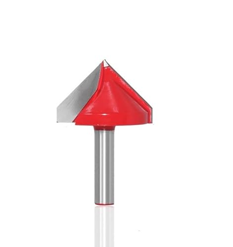 NITVIA 1 Stück 8 mm Schaft V-Form Nut Fräser CNC Vollhartmetall Schaftfräser 60 90 120 150 Grad Holzbearbeitung Fräser Gravur Bits (Size : 8X22XR90) von NITVIA