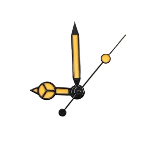 1pc Geeignet for NH35/NH36 Bewegungen Zubehör Uhr Hände Farbige Zeiger Keine Leucht(Yellow black) von NITVIA