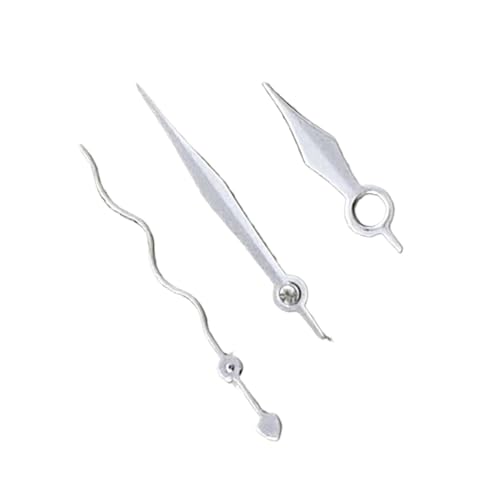 1set Uhr Hände Gold Rose Silber Keine Leucht Hände Bewegung NH35/364R/7S(Silver) von NITVIA