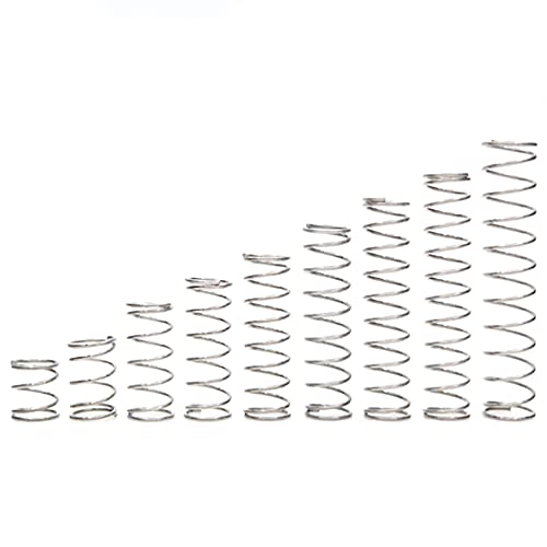 NITVIA 10 STÜCKE 304 Edelstahl Komprimierte Mini-Federn Drahtdurchmesser 0,2 mm 2/2,5/3 mm (Color : 0.2 x 3.5mm, Size : 10 mm) von NITVIA