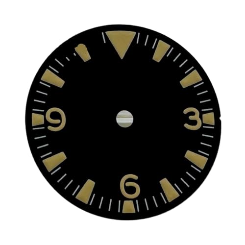 NITVIA 1pc 28,6mm Zifferblatt Leucht NH35 NH36 NH34 Mechanische Bewegung Uhr Teile Schwarz(01) von NITVIA
