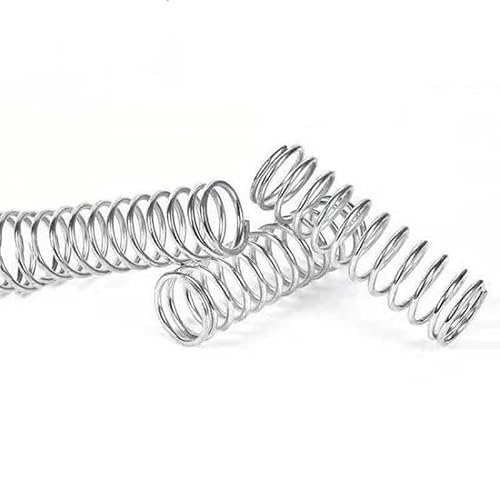 NITVIA 20 Stück Druckfederdraht Durchmesser 0,5 mm Außendurchmesser 12 mm Edelstahl Micro Kleine Druckfeder Länge 10 mm-50 m (Size : 12x30mm) von NITVIA