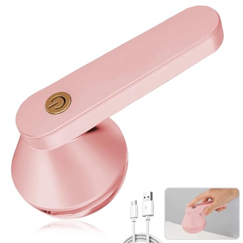 Elektrischer Fusselrasierer NIUAWASA, Tragbarer Handrasierer Fusselentferner Fuzz Shaver mit 6 Klingen Wiederaufladbar zum Schnellen Entfernen von Fusseln Fusselbällen und Pillen (Rosa) von NIUAWASA