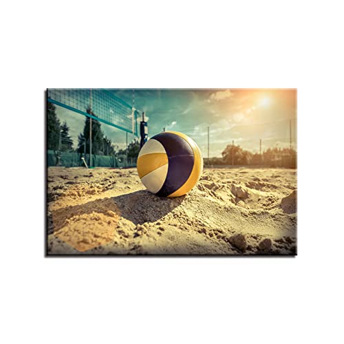 Die Bilder/Das Wandbild/der Kunstdruck Beach-Volleyball Leinwand-Kunstbild für Wohnzimmer Bild Wohnkultur/geeignet für Schlafzimmer/Wohnzimmer/Hotel/Restaurant 55x80cm Kein Rahmen von NIUBB