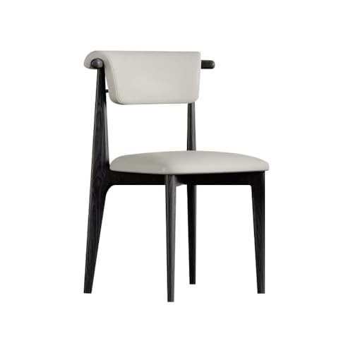 NIUHUAHUI Esszimmerstuhl, Esszimmerstuhl aus Holz, minimalistischer Stuhl mit Holzlehne for Zuhause und Restaurant(Beige) von NIUHUAHUI