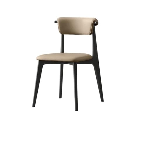 NIUHUAHUI Esszimmerstuhl, Esszimmerstuhl aus Holz, minimalistischer Stuhl mit Holzlehne for Zuhause und Restaurant(Khaki) von NIUHUAHUI