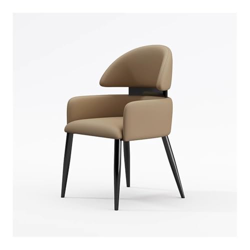 NIUHUAHUI Esszimmerstuhl, Minimalistischer Esszimmerstuhlhocker for Zuhause und Hotel(Milk Coffee Color) von NIUHUAHUI
