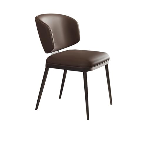 NIUHUAHUI Esszimmerstuhl, Moderner minimalistischer Esszimmerstuhl, Leichter Hocker mit Rückenlehne for Zuhause, Hotel, Restaurant(Khaki) von NIUHUAHUI