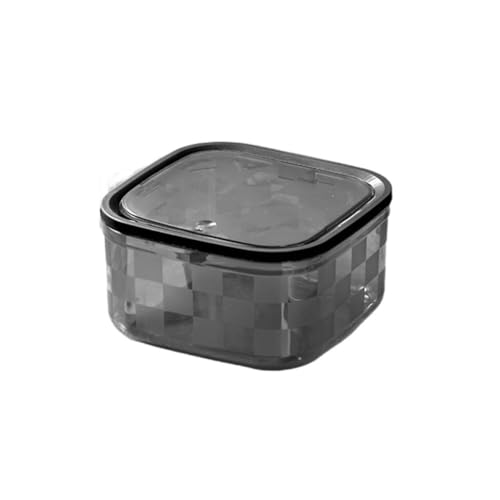 NIUHUAHUI Mülleimer Desktop Press Mülleimer mit Deckel for Wohnzimmer & Büro – Kompakt & Stilvoll für Zuhause/Büro(Gray,S) von NIUHUAHUI