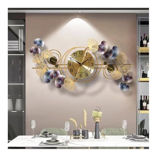 NIUHUAHUI Wanduhren, Kreative Mode Wanduhr Modernes Design Wohnzimmer Dekoration Lautsprecher Stumm Wand Hause Dekorationen(The horizontal Wall Clock) von NIUHUAHUI
