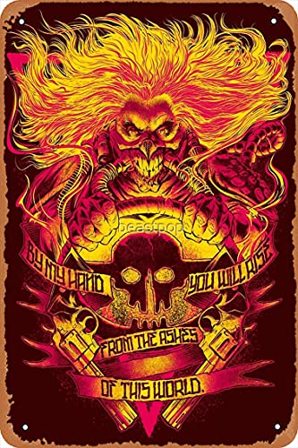 Metallschild – Fury Road: Immortan Joe Blechposter 30,5 x 20,3 cm von NIUMOWANG